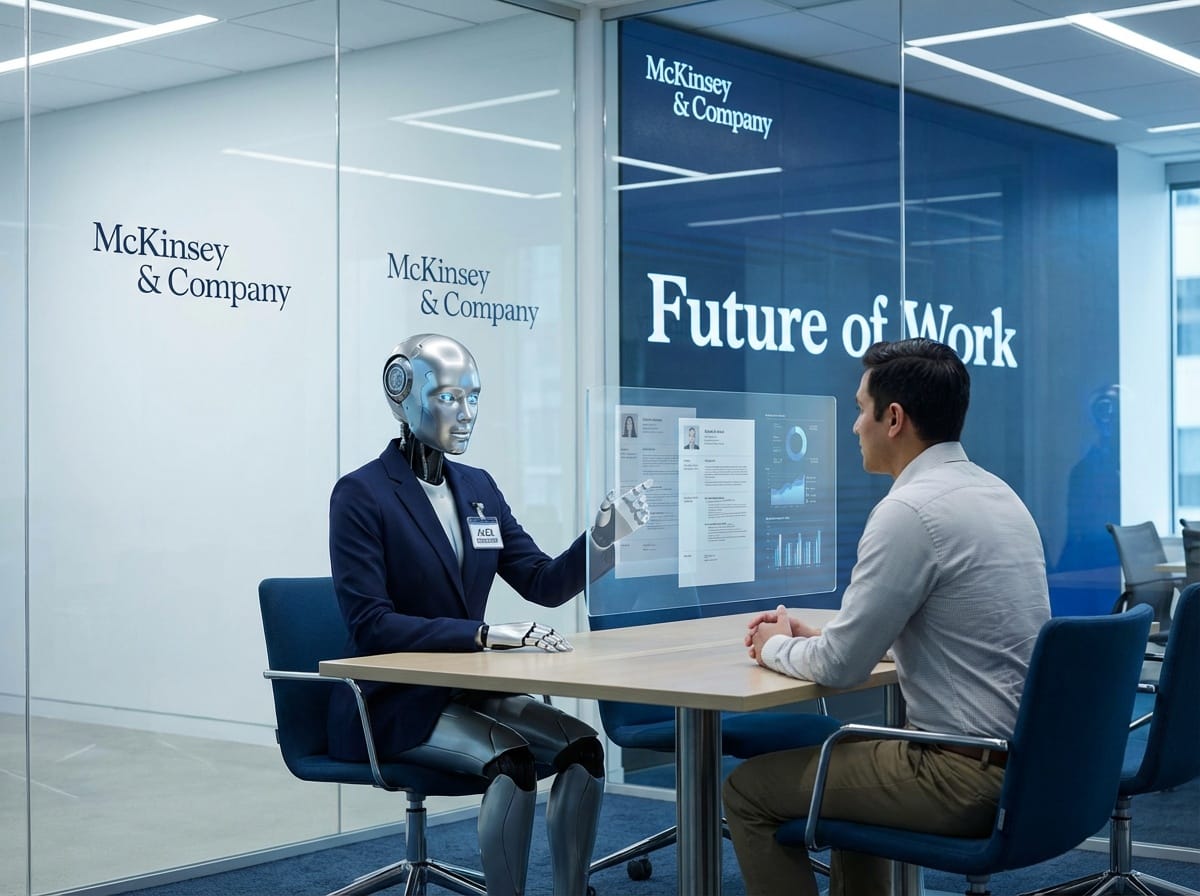 🧠 McKinsey’s New Recruiter Doesn’t Drink Coffee — Because It’s an AI Chatbot